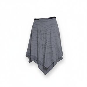 Simply Vera Vera Wang Gray Asymmetrical Handkerchief Hem Skirt